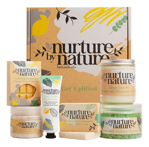 Nurture By Nature Relax & Uplift Pamper Spa Kit Cestas ...