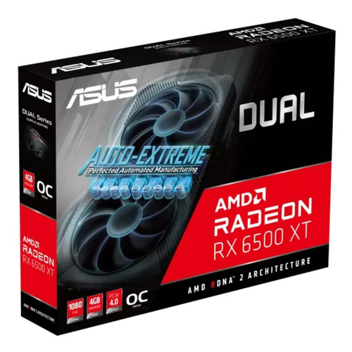 Imagen 7 de 7 de Placa De Video Amd Asus Dual Radeon Rx 6500 Xt Oc 4gb Gddr6