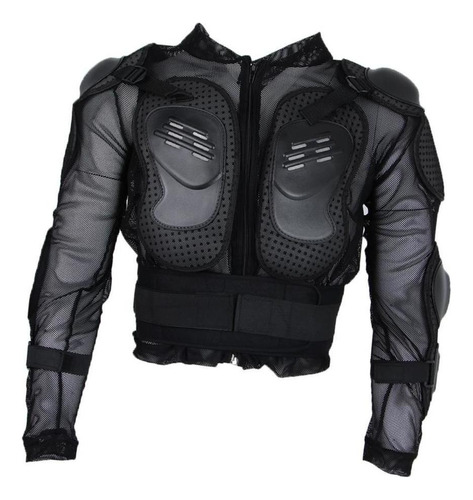 Chaqueta Protectora Motocross Racing Armor Negra