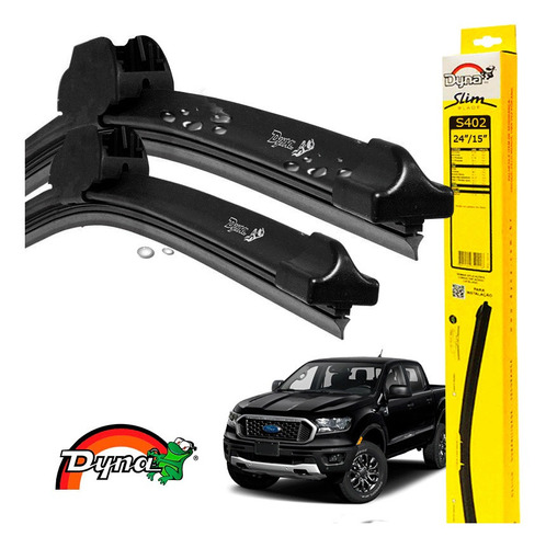 Kit Limpador Parabrisa Original Ford Ranger 2017 A 2021 Dyna