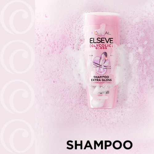 Kit Shampoo 200 + Condicionador 200ml Glycolic Gloss Elseve
