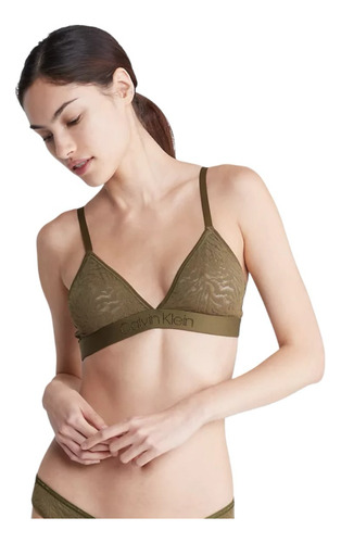 Bralette Interior Calvin Klein Underwear Encaje Cepillado