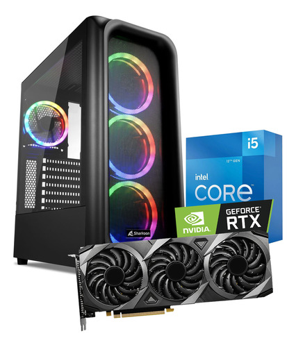 Pc Gamer Intel Core I5-12400f 16gb 1tb Ssd Rtx3060 12g Gddr6