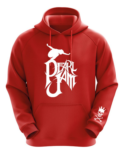 Polerón Rojo Pearl Jam Diseño 1