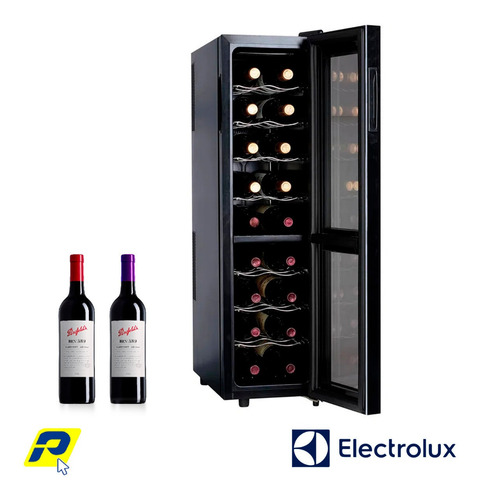 Cava De Vino 18 Botellas Frigidaire Negra Panel Touch