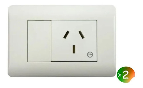 Imagen 1 de 8 de Llave De Luz Armada 1 Toma 20 A Era Quantum Richi