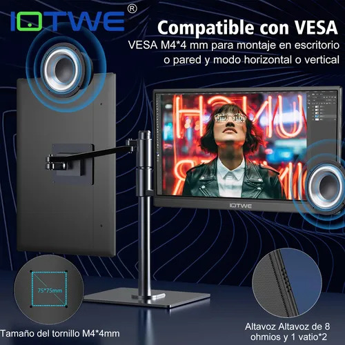 Monitor portátil IPS PC 15.6 1080p Hdr Lcd Bocinas
