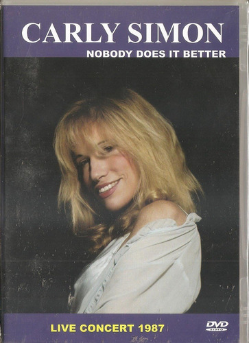 Dvd Carly Simon - Live Concert 1987 - Nobody Does It Better