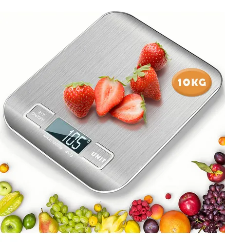 Báscula Cocina Digital Chic Fantasy Multi Escala Digital Capacidad máxima  10 kg Color Plata