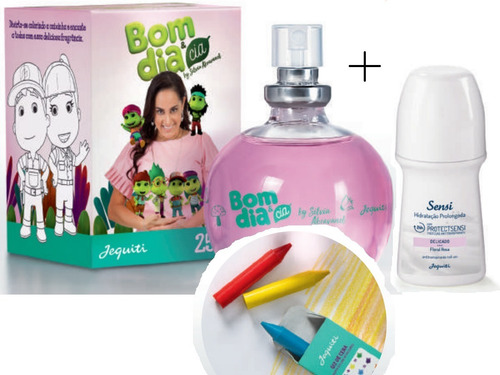 Colônia Bom Dia + Desodorante + 1 Batom Rosa Pop Jequiti | Parcelamento sem juros Colônia Bom Dia + Desodorante + 1 Batom Rosa Pop Jequiti | Parcelamento sem juros