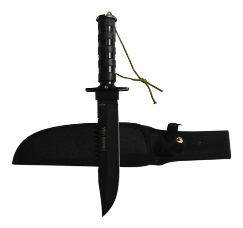 Cuchillo Puñal Comando Tipo Rambo Brújula + Kit Emergencia