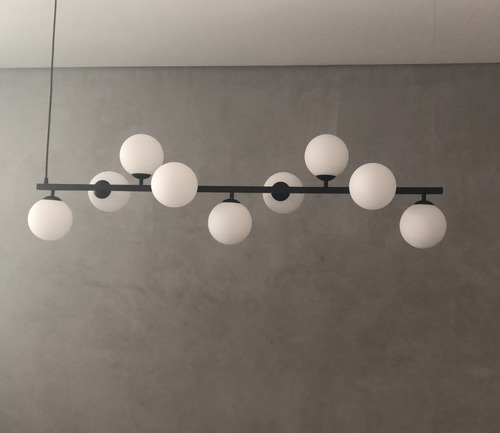 Lustre Pendente Oriana Jabuticaba Prata Para Quarto E Sala