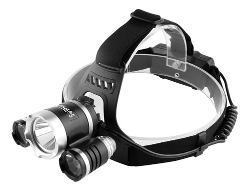 Linterna Vincha Led Recargable Usb 3 Leds Ipx5 Pilas Cable