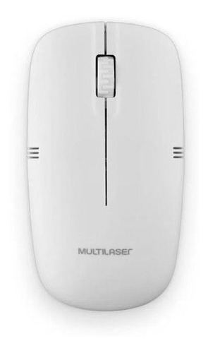Mouse Sem Fio 2.4ghz Branco Usb Multilaser Mo286