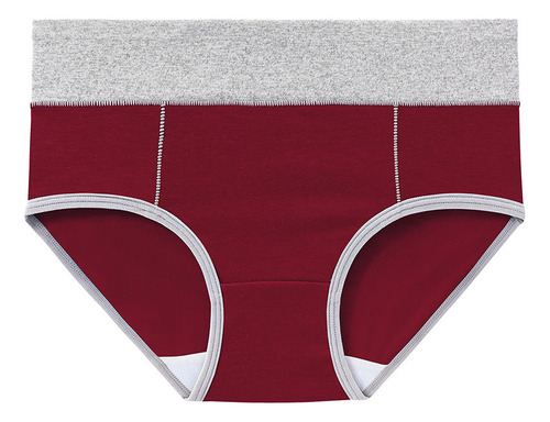 Calzoncillo Mujer Cintura Alta Braga Cómoda Algodón 5 Piezas