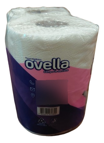 Papel Higiénico Ovella Doble Hoja 4 Rollos De 50 Mts