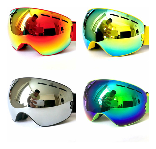 Pack 2 Antiparras Nieve Filtro Uv 400 Tornasol Ski Snowboard