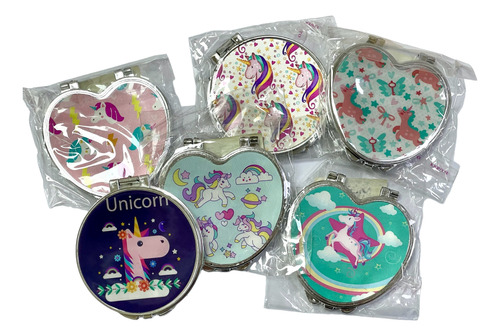 Espejo Portátil Niña Unicornio Sorpresas Premios Regalos X6