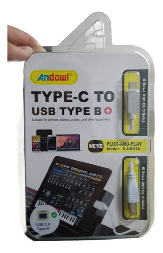 Cable De Interfaz De Audio Usb Tipo B A Tipo C, Cable Tipo B
