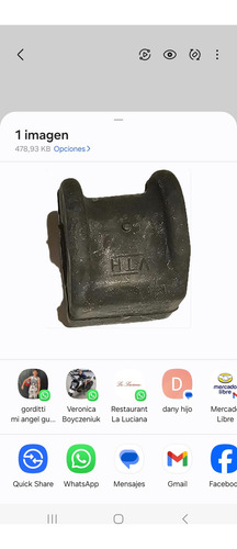 Buje Y Soporte Barra Estabilizad Ford Sierra Año 84/93 25 Mm