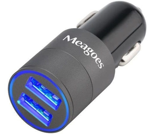 Meagoes Fast Usb Car Charger Adapter, Con Dual Smart Ports,