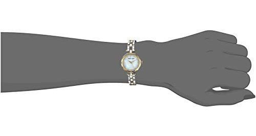 Anne Klein Reloj De Pulsera Abierto De Dos Tonos Con Detalle