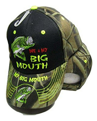 Sombrero Gorra Pesca Me & My Big Mouth Fishing Bass Camo Gor