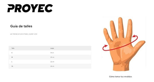 Imagen 4 de 4 de Guantes Entrenamiento Gimnasio Pesas Gym Proyec Lycra Pro