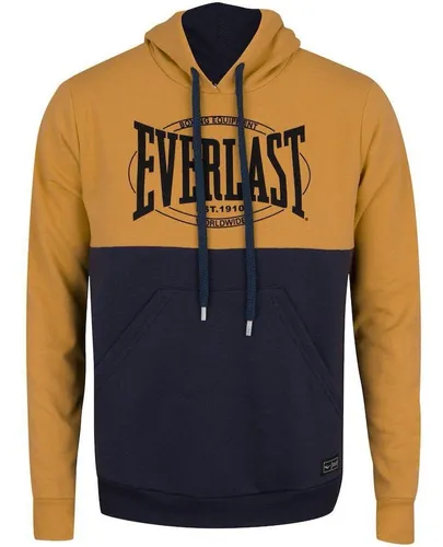 Moletom Everlast Vintage Com Capuz Amarelo E Azul