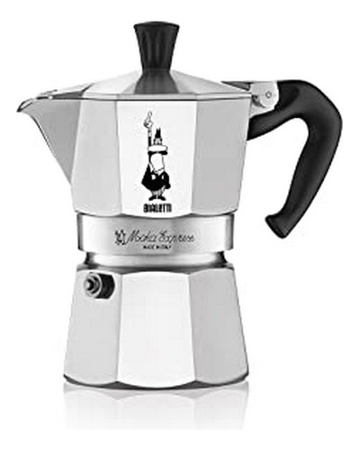 Cafetera Moka Express 4 Tazas Plata