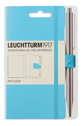 Leuchtturm1917 Soporte Boligrafo Elastico Autoadhesivo (azul