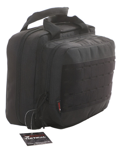 Bolso Táctico Reforzado Porta Pistolas Con Organizador Color Negro