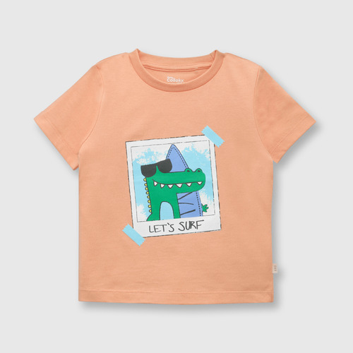 Polera De Bebés Cocodrilo Orange / Naranjo (3 A 36 Meses)