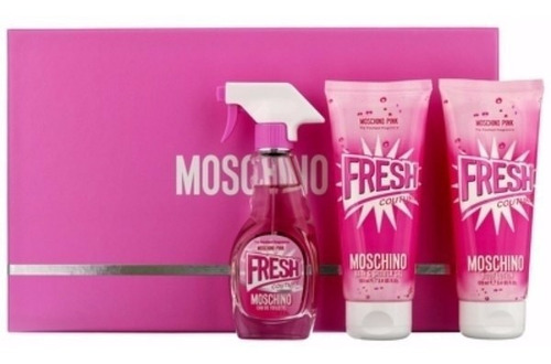 Moschino New Pink Fresh Couture Set 3 Pcs X50 Nkt Perfumes
