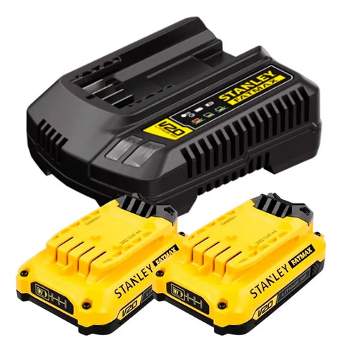 Parafusadeira Furadeira Stanley 1/2 Sbd710d2k 2 Baterias Cor Amarelo