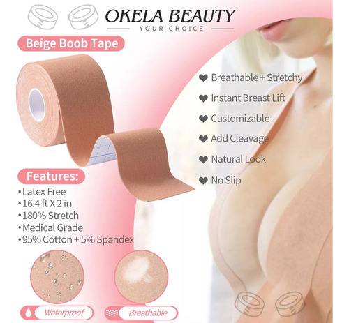 Pezon Silicon Brasier Invisible Push Up Cinta Levanta Busto
