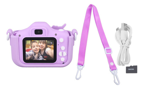 Cámara Doble Para Selfies Para Niños Con Pantalla Ips De 2.0