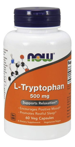 Now L-triptófano 500 Mg 60 Cáps