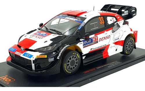 Toyota Gr Yaris Rally #33 Winner Rally Finland Esc: 1:18 Ixo Color Blanco/rojo/negro