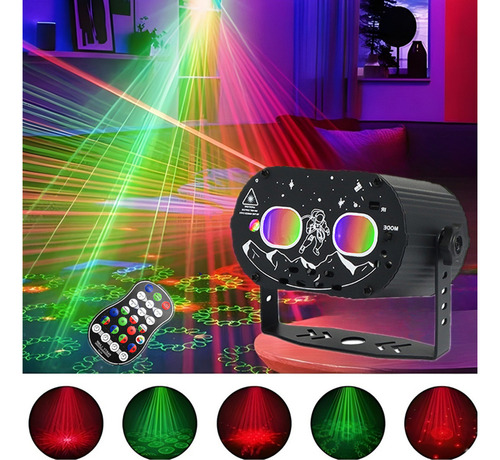 Lámpara LED de escenario XHXD DQ-R20 con cabezal móvil, 8 W, 5000 h de vida útil, función estroboscópica, puerto USB, diseño compacto, 9 cm de altura, 300 g de peso. ¡Perfecto para eventos!