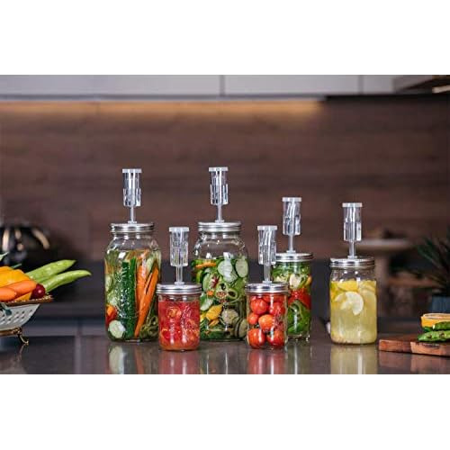 Kit De Fermentación Frascos De Boca Ancha: 4 Esclusas ...
