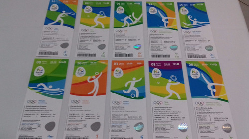Imagem 2 de 2 de Ingresso Olimpiadas Rio 2016 Versao Comemorativa Esportes