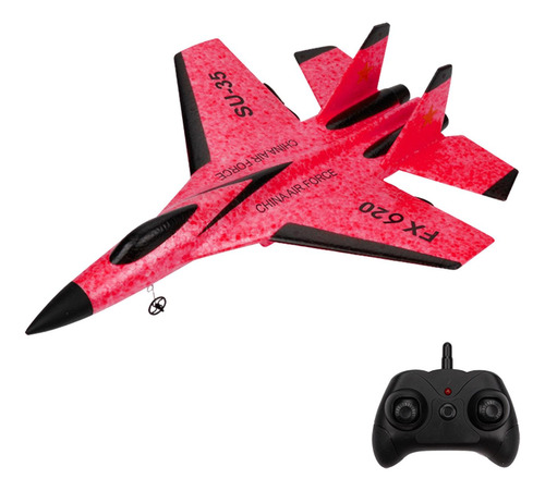 2.4g 2ch Aviones De Control Remoto Juguete Al Aire Rojo