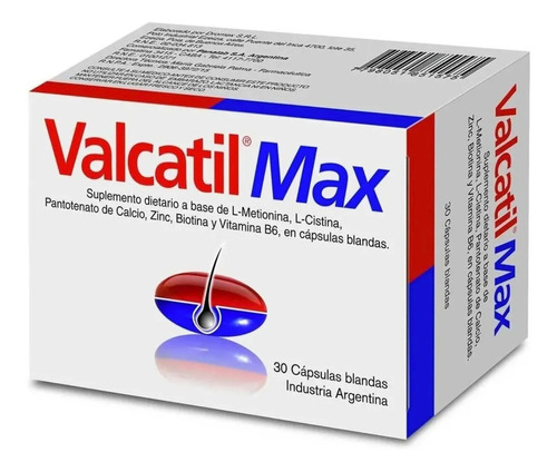 Valcatil Max X30 Caps. Para La Caida De Cabello