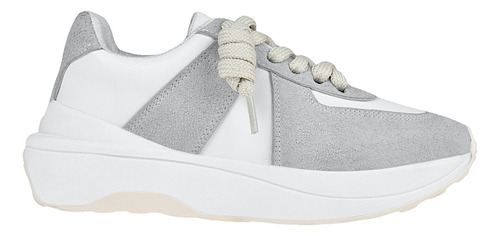 Tenis Casuales Dama Stylo 9451 Simipiel Blanco
