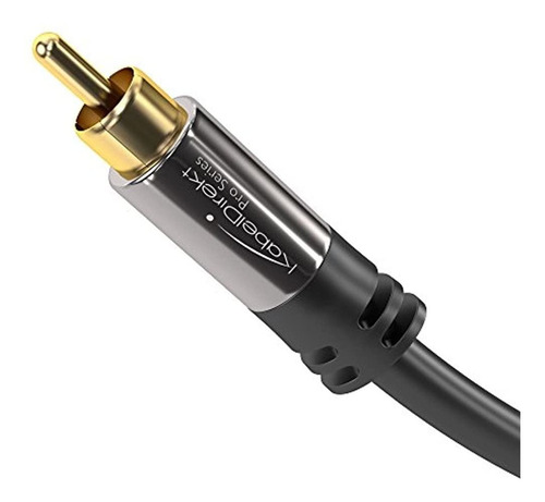 Cable De Subwoofer Kabeldirekt Rca, Cable (6 Pies De Corto,