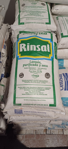 Sal Entrefina Celusal Lavada Purificada Y Seca Bolsa X25kg