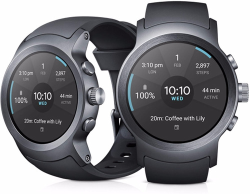 LG Watch Sport W280a 4g Lte Sim Card Smartwatch Reloj Silver