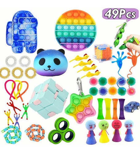 Kit De Juguetes Sensoriales Push Pop Bubble Fidget De 31 Pie