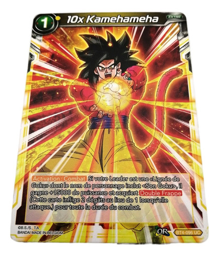 Cartas Dragon Ball Tcg Ss4 Goku 10x Kamehameha Darkside Tcg